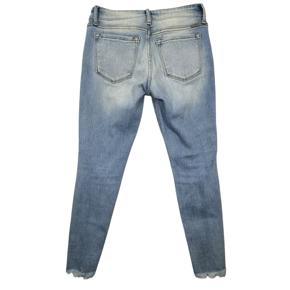 KanCan Light Wash Factory Distressed Frayed Ankle Jeans Size 5/26 Style kc8393l - Picture 7 of 8